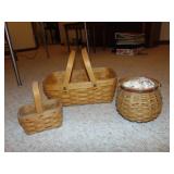 (3) Longaberger Baskets