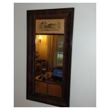 Antique Walnut Framed Mirror