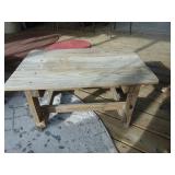 Rustic Treated Lumber Type Plant/Crock Stand