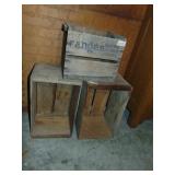 (3) Country Store Fruit Crates
