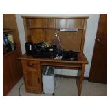 Computer Desk full of Electronics