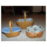 (3) Longaberger Baskets