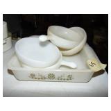 Lot of Vintage Glass Bake Dishes