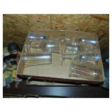 (2) Flats of Opalescent Stemware