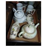 Lot of Decorator Tea Pots, Vases, Mugs
