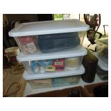 (3) Containers full of First Aid & Medical