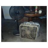 (3) Garage Fans & Bar Type Stool