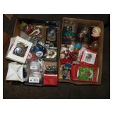 (2) Flats of Collectible Ornaments & Christmas