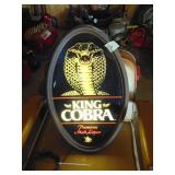 Anheuser Busch King Cobra Malt Liquor Sign