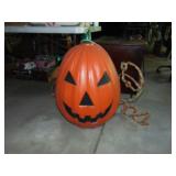 Retro Blow Mold Light Up Pumpkin Plus