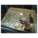 Flat full of Misc. Mini Mugs, Shot Glasses, Plus