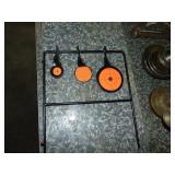 Lot of Gun Cleaning Supplies & Cast Target