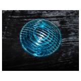 Vintage Blue Glass Lens.