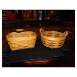 (2) Mini Longaberger Baskets W/Liners