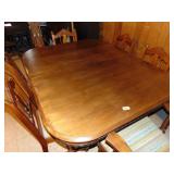 Antique Table & (6) Chairs