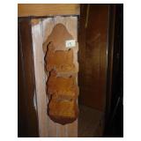 Wooden Hen On Nests Letter/Key Holder