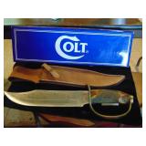 Colt Antler Handle Collector Knife W/Sheath & Box