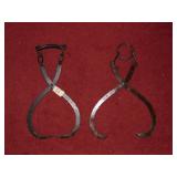 (2) Pairs of Ice Tongs