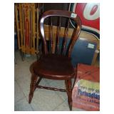 Small Tell City Mahogany Desk/Vanity Chair