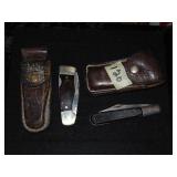 Barlow/Sabre & Western Pocket Knives In Sheaths