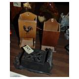 (3) Antique Match Safes