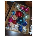 Flat of Vintage/Retro Shiny Brite Plus Ornaments