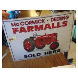 McCormick-Deering Farmall Tractor Sign