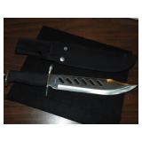 Bowie Type Knife & Sheath W/10 in. Blade