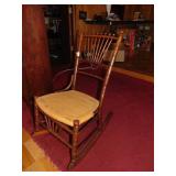 Antique Rock W/Tight Woven Cane/Bamboo? Seat