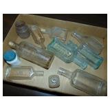 Flat Full Of Antique Medicine Bottles