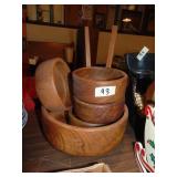 Mid Century Modern Salad Set