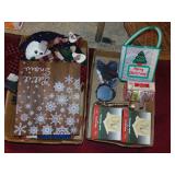 (2) Flats of Christmas Decor