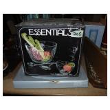 Essentials Glass Salad Set, Crystal Buffet Platter