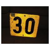 Original One Sided Mile Marker Sign #30