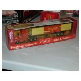 Diecast Metal Coca-Cola Semi- In Box