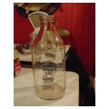 Flora IL Pure Milk Co. Glass Dairy Bottle