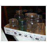Flat Full Of Antique Canning Jars