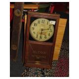 Glass Front Battery Op Coca-Cola Clock