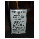 Witness Post Sign