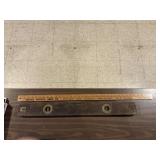Antique level & Yard Stick