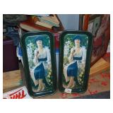 (2) Coca Cola Trays
