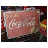 Vintage Corrugated Coca-Cola Store Sign