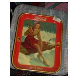 Original1941 Skater Girl Coca-Cola Tray