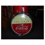 Battery Op. Coca Cola Clock