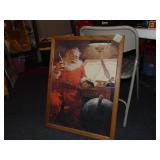 Framed Coca Cola Santa Puzzle