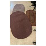 (3) Quality Braided Area Rugs