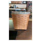 Large Longaberger Basket W/Leather Handle