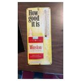 Vintage Metal Winston Cigarette Advertising