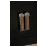 (2) Rolls 1940-1949 Wheat Pennies