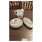 Vintage Sweet Violets Teaware Pieces
